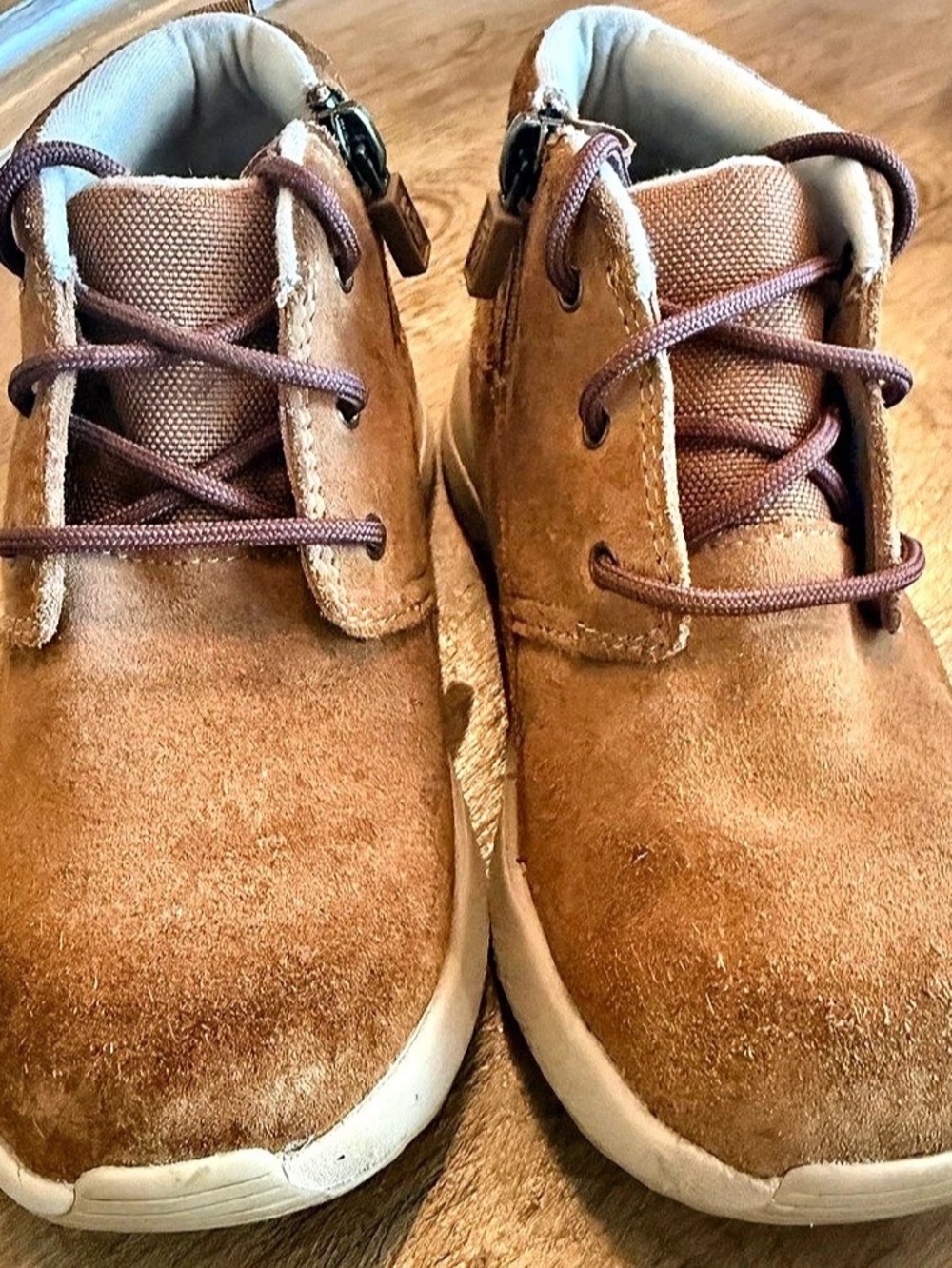 UGG Kids Canoe III Weather Chukka Boots Chestnut Suede Toddler Size 11 - Picture 2 of 10